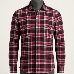 Riders by Lee Men’s Red & Black Plaid Flannel Button Down - Size XL